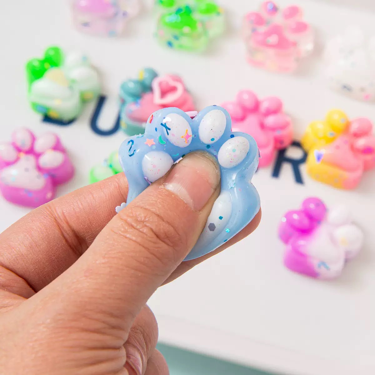 Crystal Growing Kit - 30pcs Mini Cute Cat Claw Plush