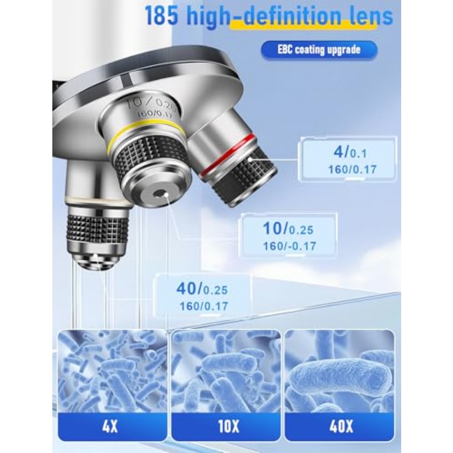 Compound Microscope for Adults - đánh giá và giá Microscope Compound 40X