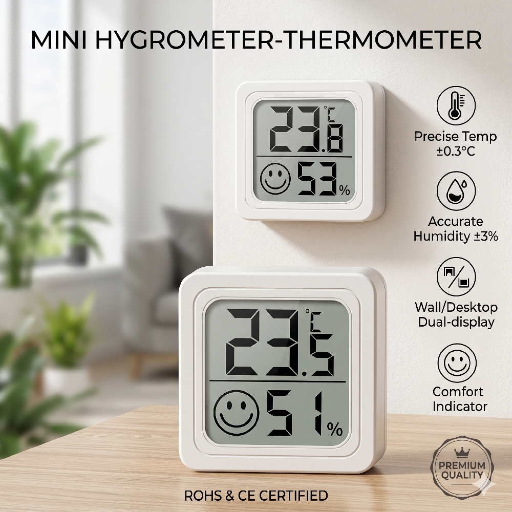 Mini LCD Digital Thermometer H - đánh giá và giá Weather Station Indoor