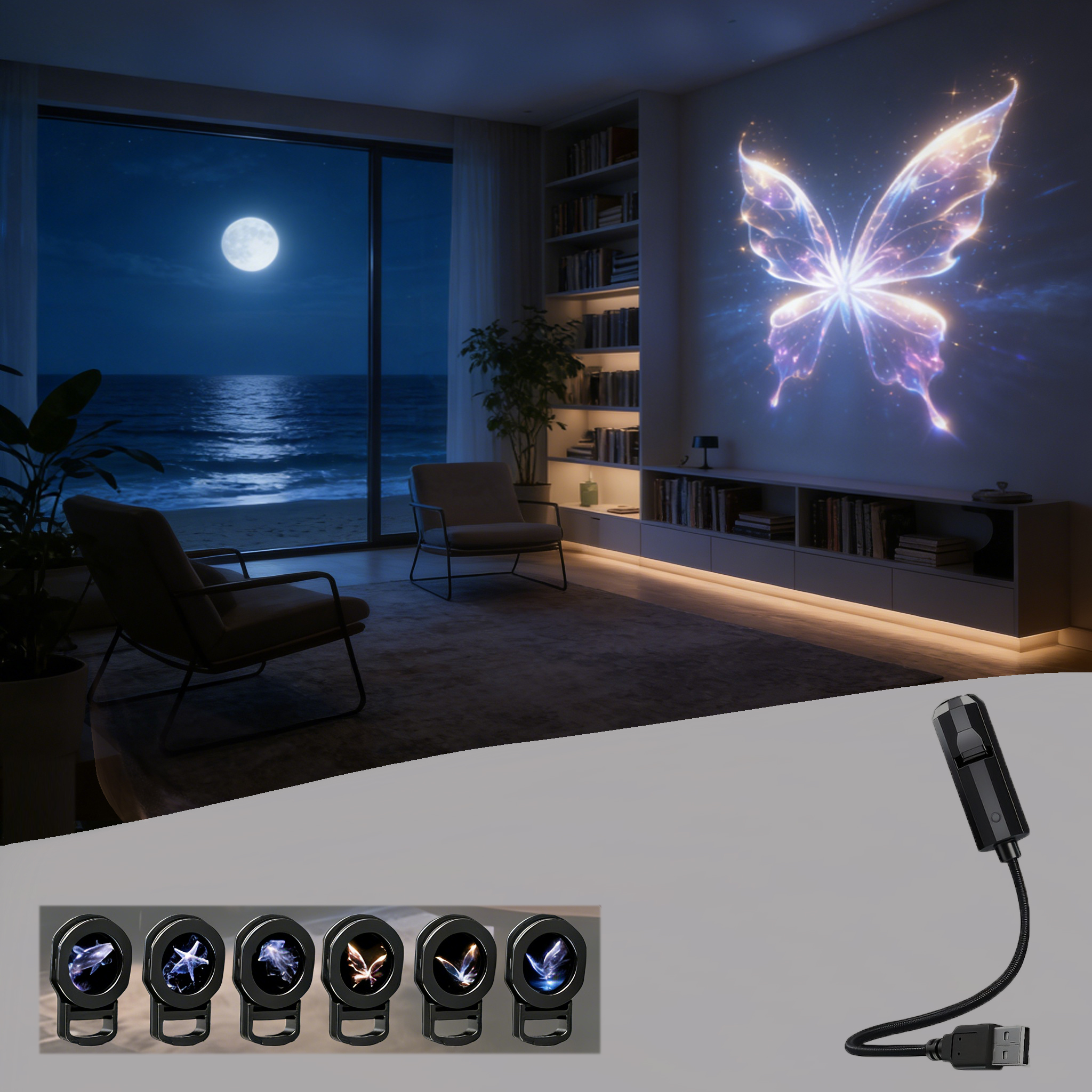 USB Butterfly & Jellyfish Star - đánh giá và giá Planetarium Projector Home