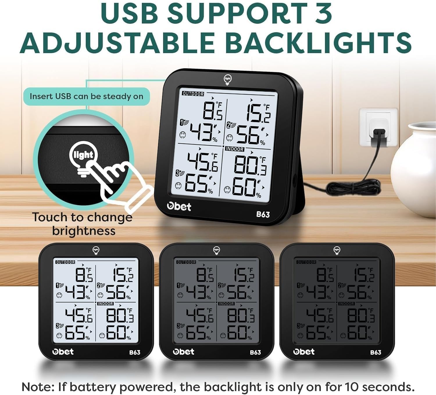 Wireless Weather Station with  - đánh giá và giá Weather Station Indoor
