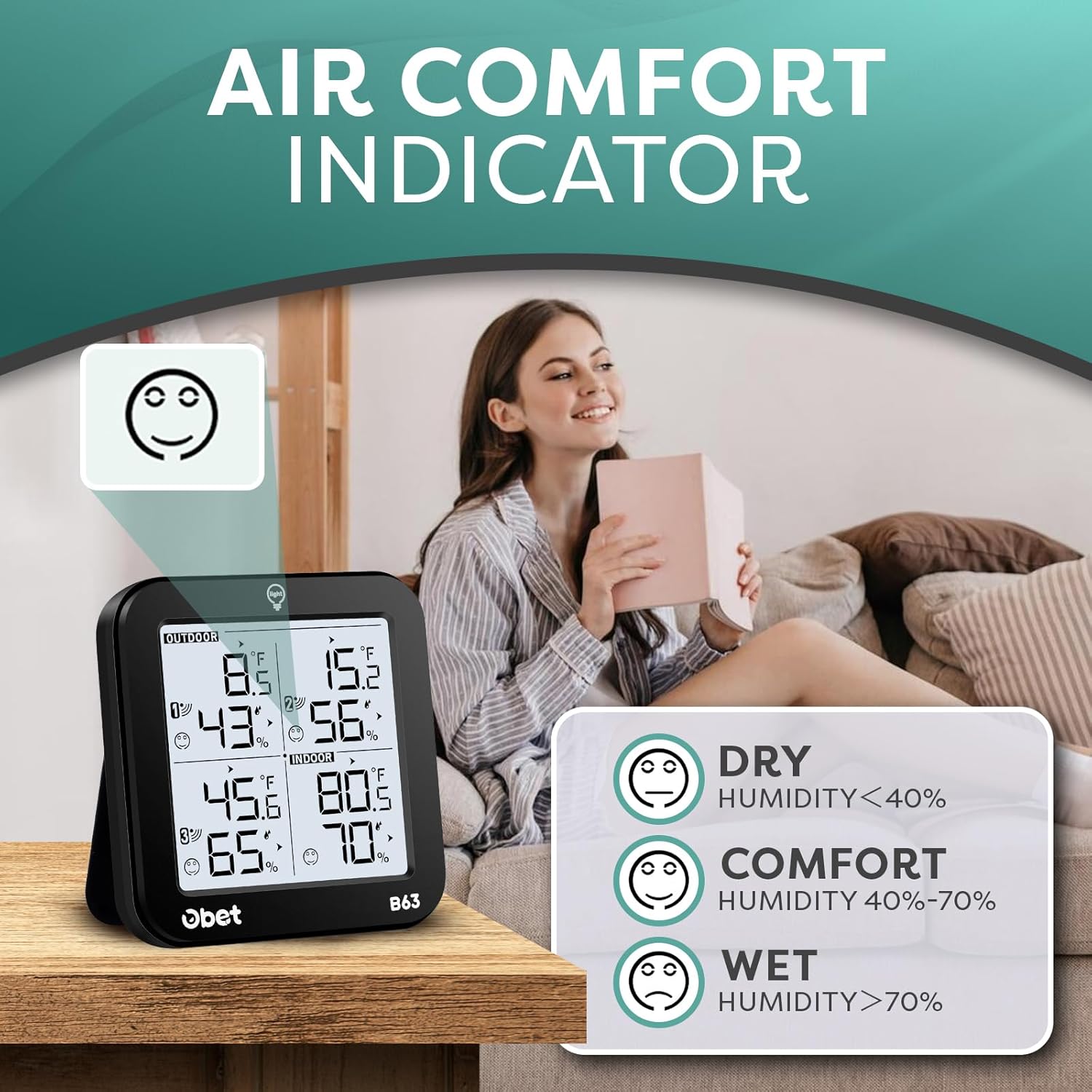 Wireless Weather Station with  - đánh giá và giá Weather Station Indoor