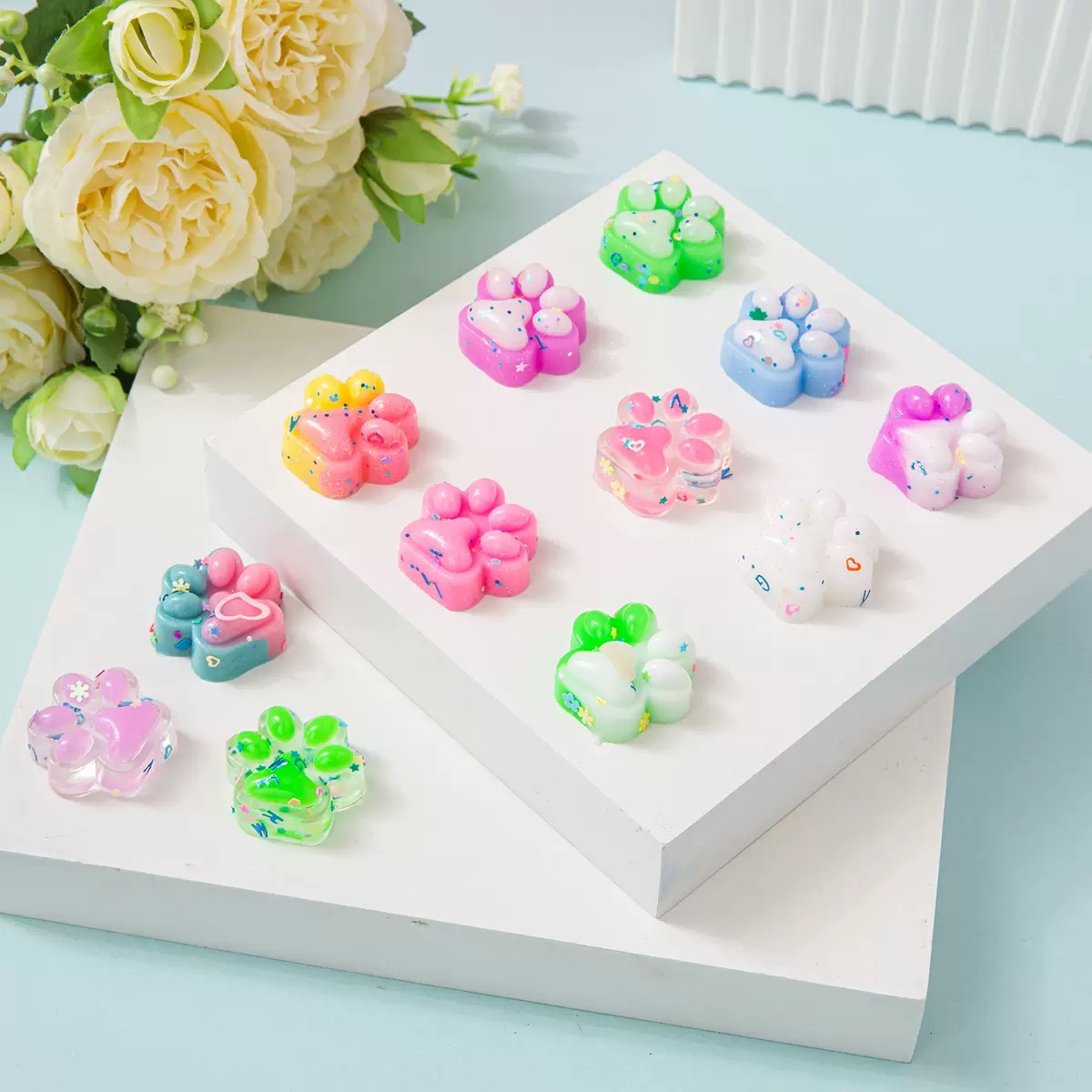 30pcs Mini Cute Cat Claw Plush - đánh giá và giá Crystal Growing Kit