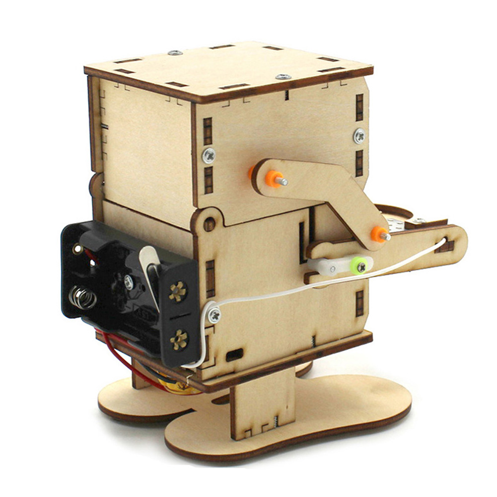 Wooden Assemble DIY Robot Eati - đánh giá và giá Science Project