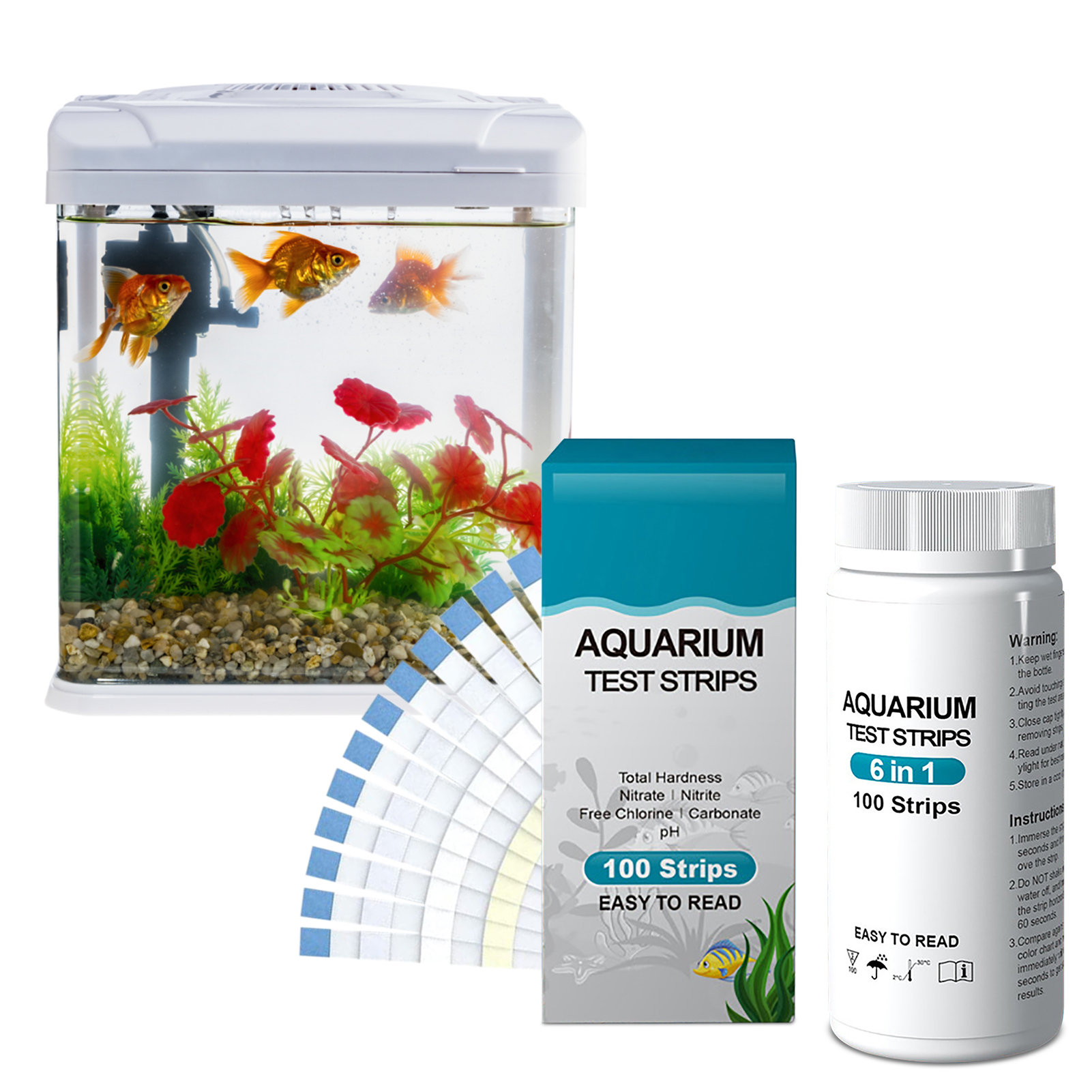 100pcs 6-in-1 Water Quality Te - đánh giá và giá Ph Strip Test