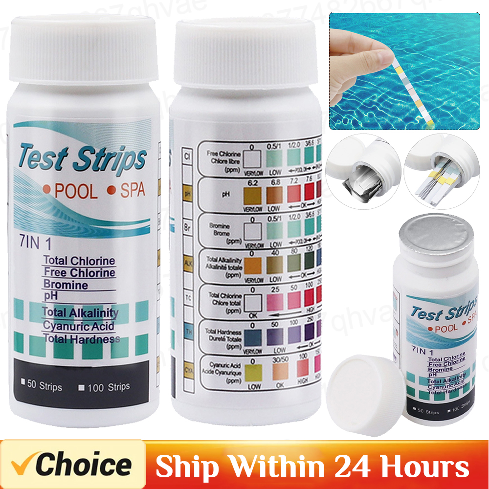 7 in 1 Swimming Pool PH Test P - đánh giá và giá Ph Strip Test
