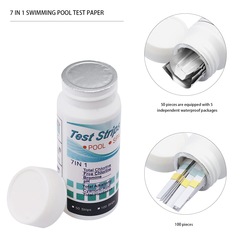7 in 1 Swimming Pool PH Test P - đánh giá và giá Ph Strip Test