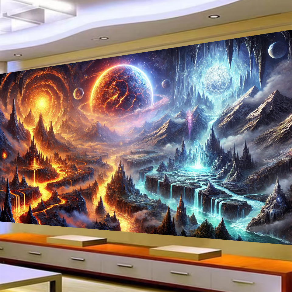 5D DIY Large Diamond Painting  - đánh giá và giá Volcano Kit Eruption
