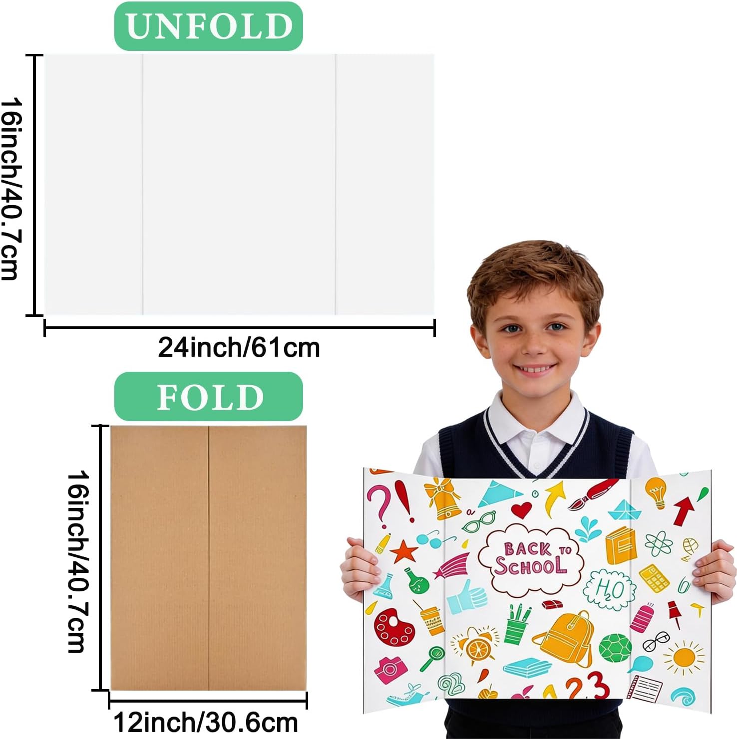 Trifold Poster Board 24x16 Inc - đánh giá và giá Science Project