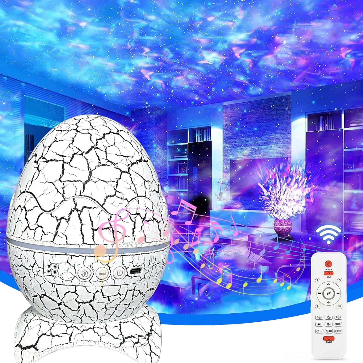 Dinosaur Egg Galaxy Projector  - đánh giá và giá Planetarium Projector Home