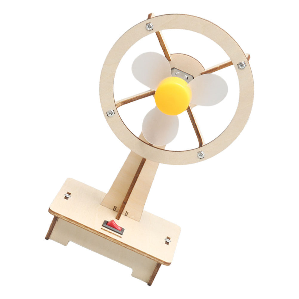 1Set Wooden Fan DIY Assembly K - đánh giá và giá Science Kit