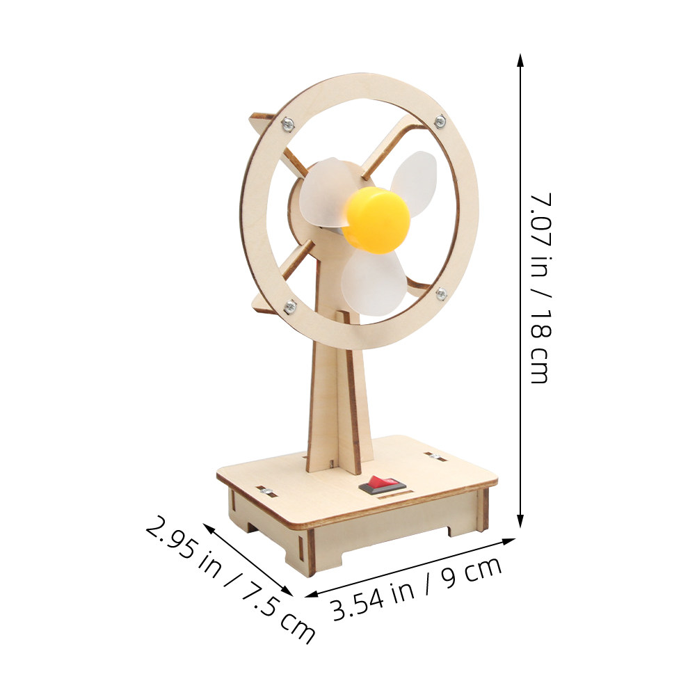 1Set Wooden Fan DIY Assembly K - đánh giá và giá Science Kit