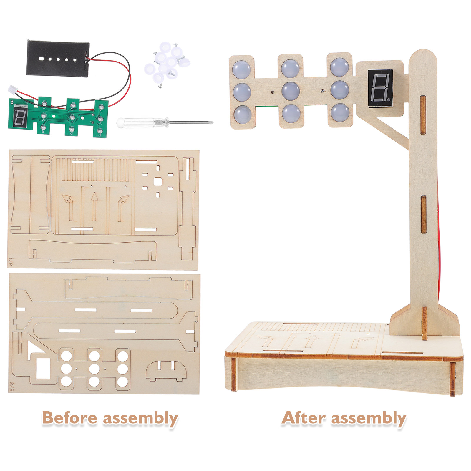 1Set DIY Traffic Signal Light  - đánh giá và giá Science Project