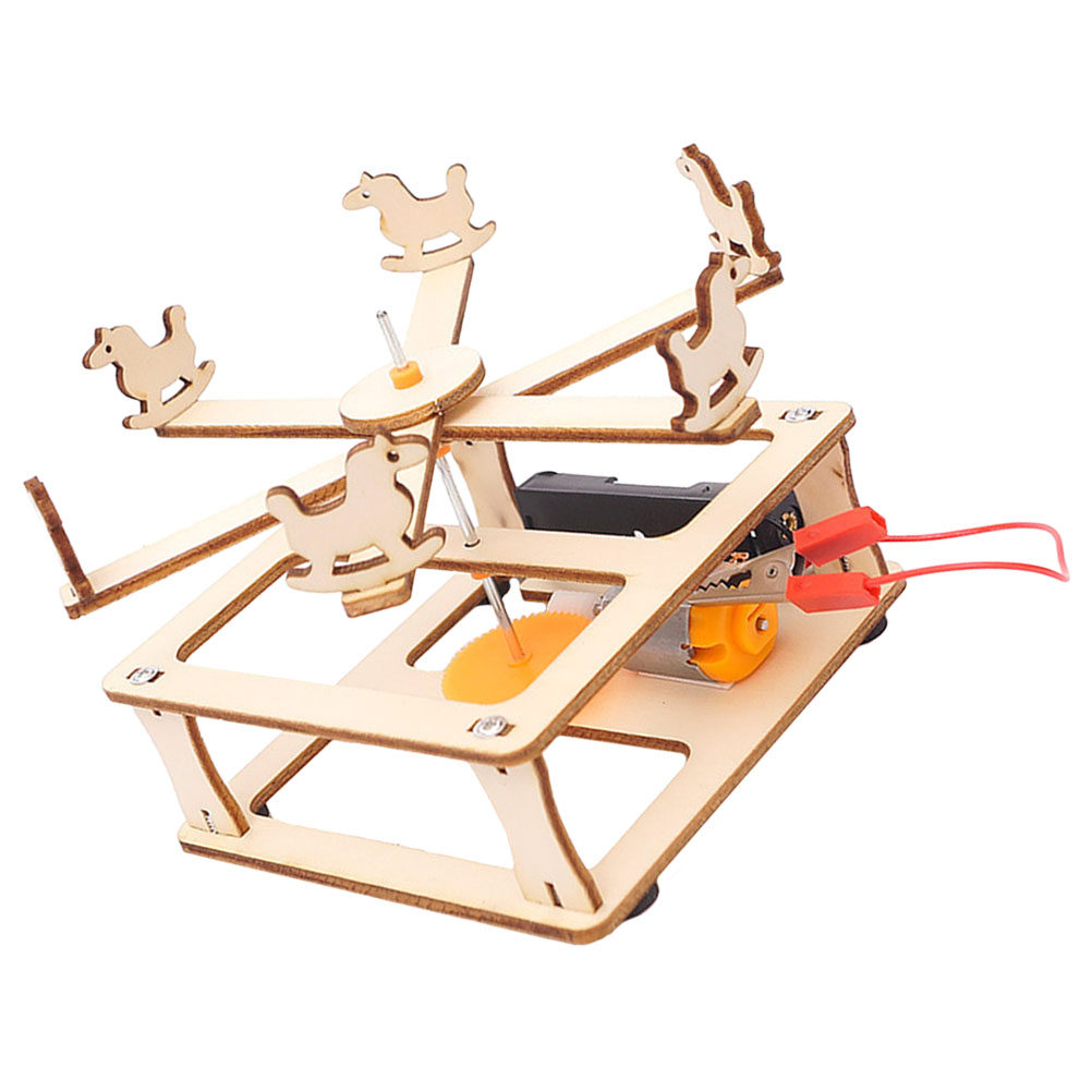 1Set DIY Wooden Merry-Go-Round - đánh giá và giá Science Kit