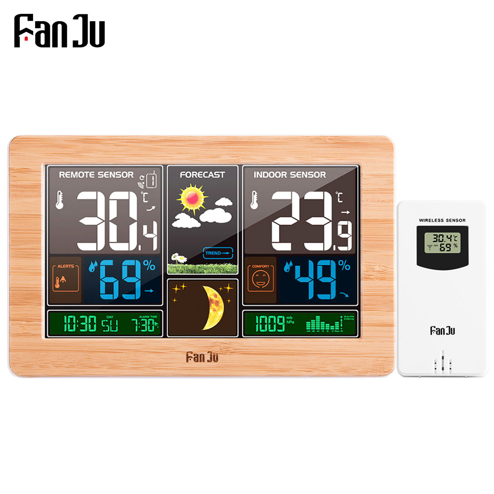 FanJu FJ3378 Digital Alarm Clo - đánh giá và giá Weather Station Indoor