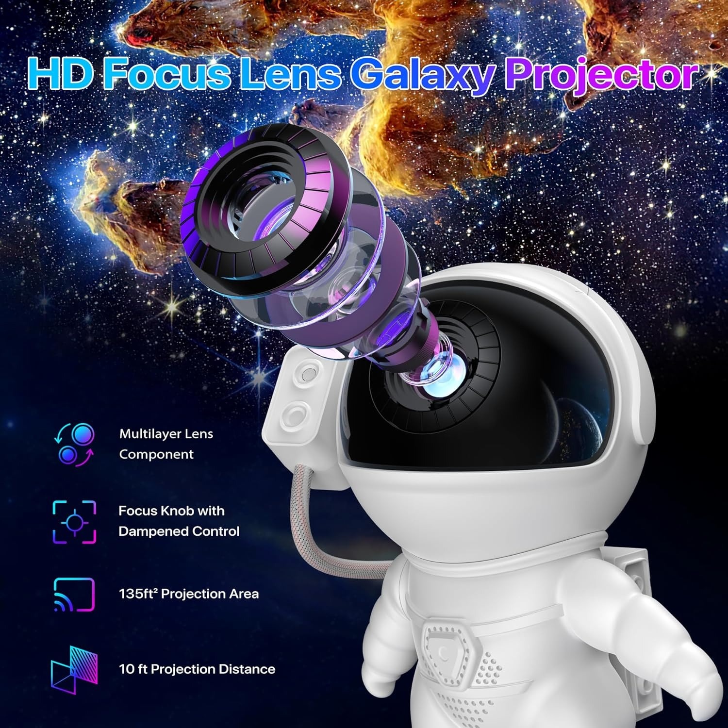 Astronaut Starry Sky Projector - đánh giá và giá Planetarium Projector Home