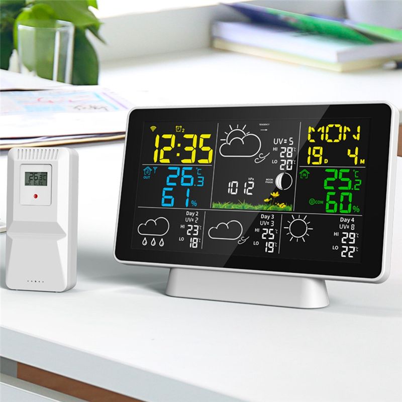 AEE8-LCD Weather Station Wirel - đánh giá và giá Weather Station Indoor