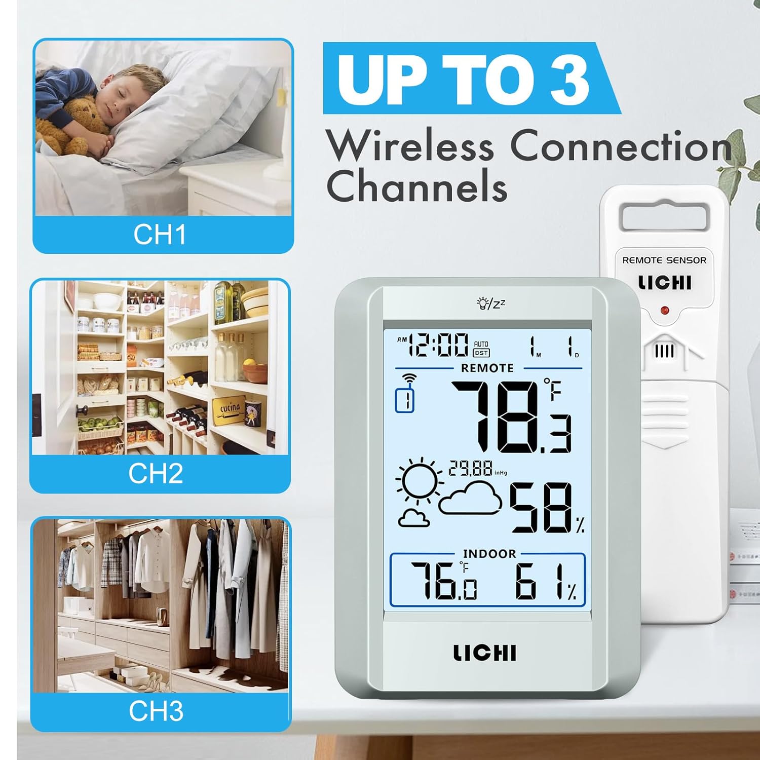 Wireless Weather Station Indoo - đánh giá và giá Weather Station Indoor
