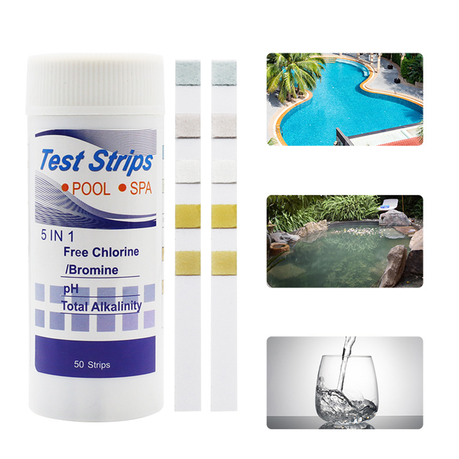 50pcs Multipurpose Chlorine PH - đánh giá và giá Ph Strip Test