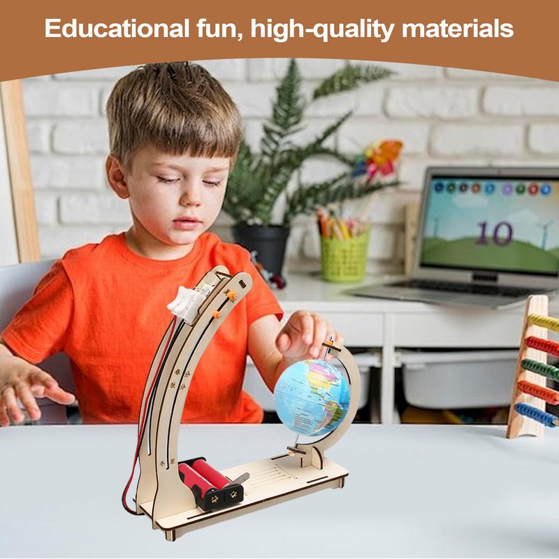 Wooden Satellite Model Making  - đánh giá và giá Science Project Toys Making